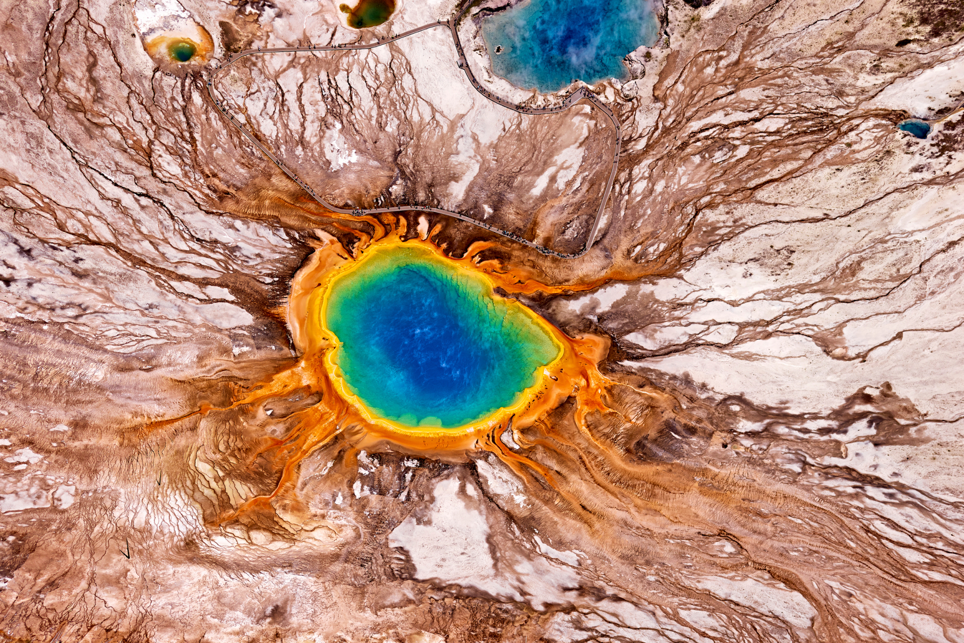 Grand Prismatic Spring Aerial 1, Yellowstone